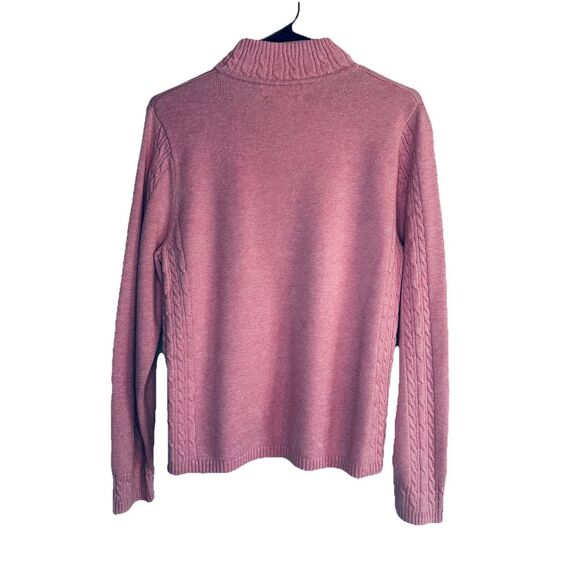 Pendleton Originals Pink Cable Knit Sweater Women's Large - Picture 2 of 4